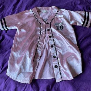 Forever 21 Light Pink Girls Top with Gold Logo Tag